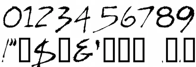 Slasher New Font OTHER CHARS