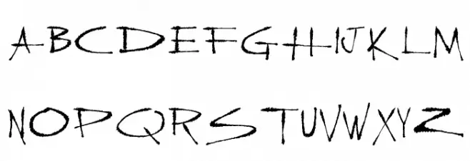 Slasher New フォント 大文字