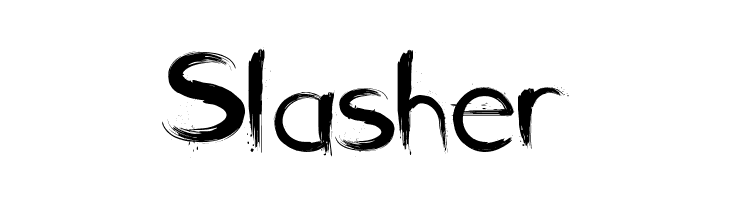 Slasher  Frei Schriftart Herunterladen