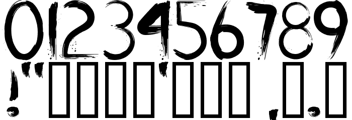 Slasher Font OTHER CHARS