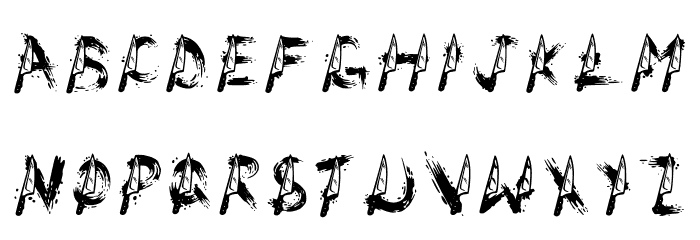 Slashies Regular Font LOWERCASE
