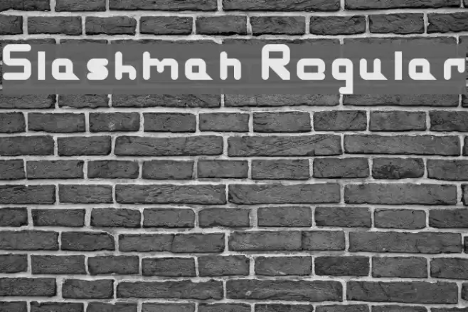 Slashman Regular Fonte examples