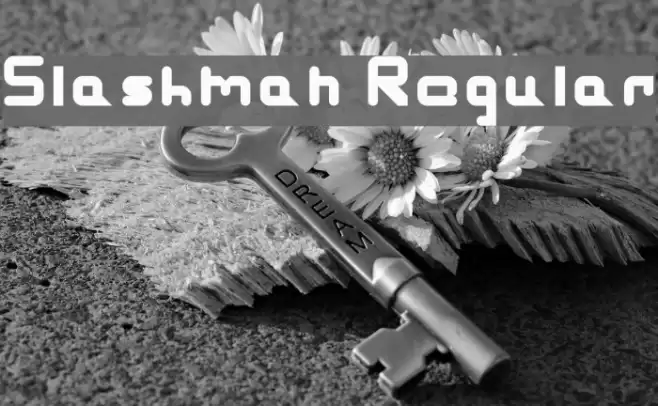 Slashman Regular Fonte examples