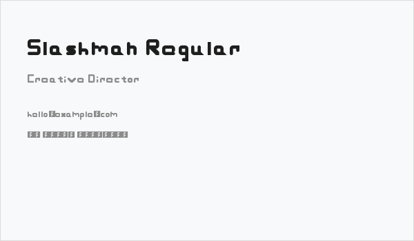Slashman Regular Business Card
