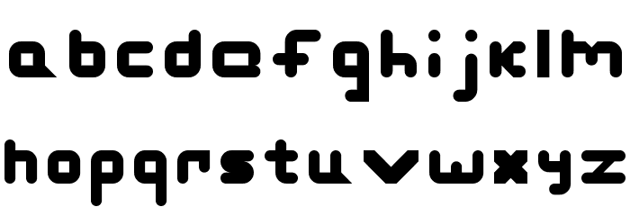 Slashman Regular Font LOWERCASE