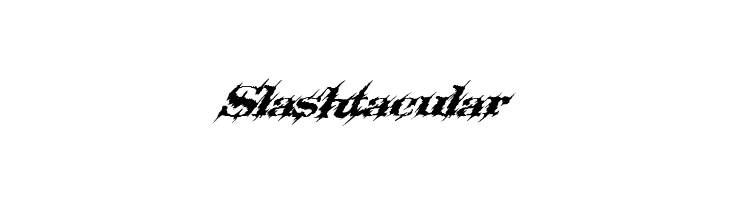 Slashtacular Font
