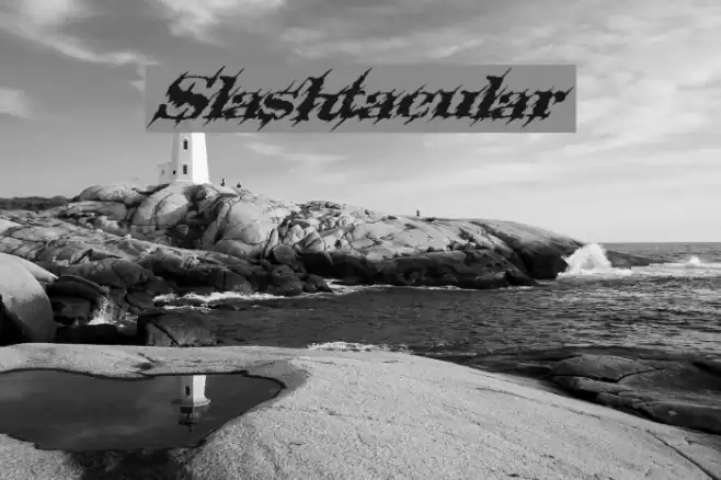 Slashtacular Font examples