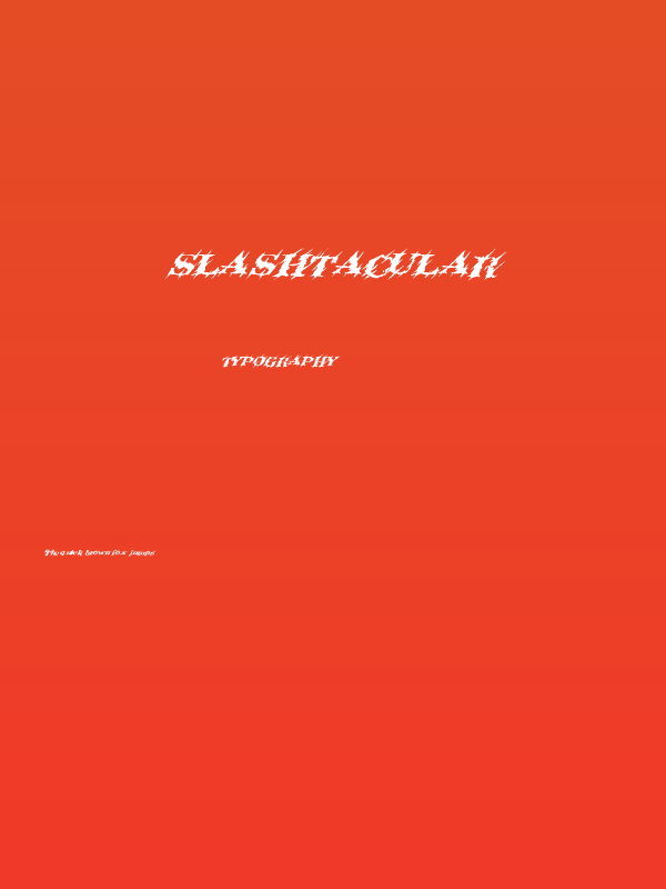 Slashtacular Poster