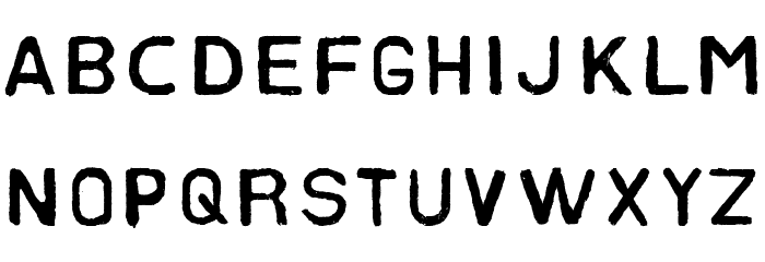 Slater Industrial Font LOWERCASE