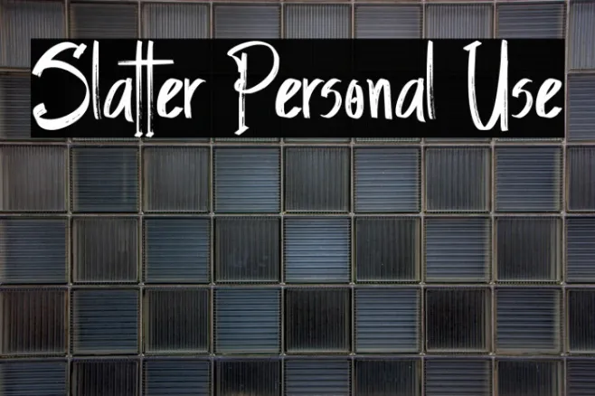 Slatter Personal Use Example 1