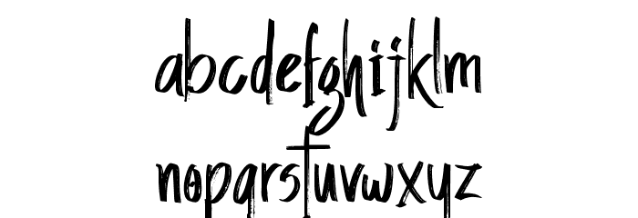 Slatter Personal Use Font LOWERCASE