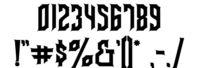 Slaughter Font OTHER CHARS