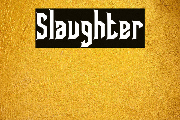 Slaughter Example 2