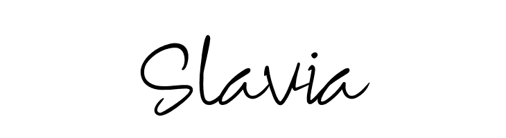 Slavia  Frei Schriftart Herunterladen