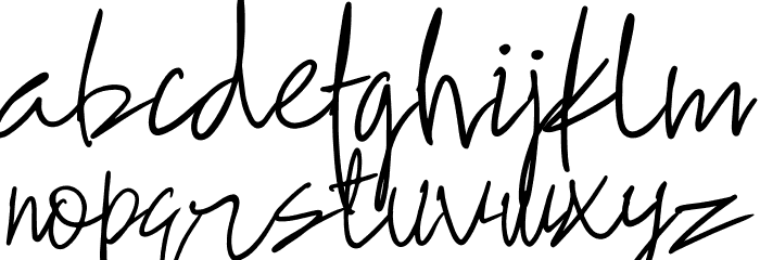 Slavia Font LOWERCASE