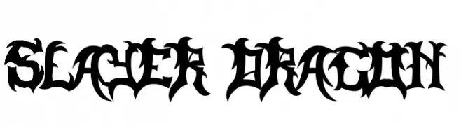 Slayer Dragon  les polices de caractères gratuit tlcharger