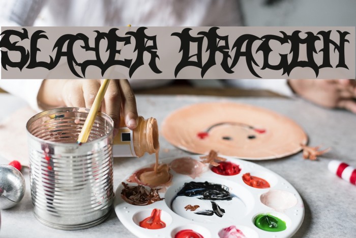 Slayer Dragon Font examples