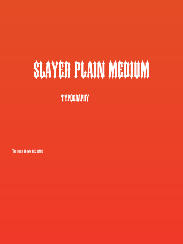 Slayer Plain Medium Poster