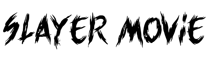 Slayer movie  font caratteri gratis
