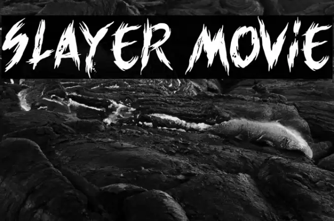 Slayer movie Font examples