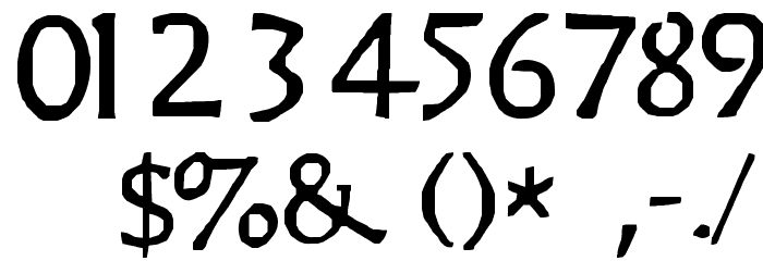 Slayer Font OTHER CHARS