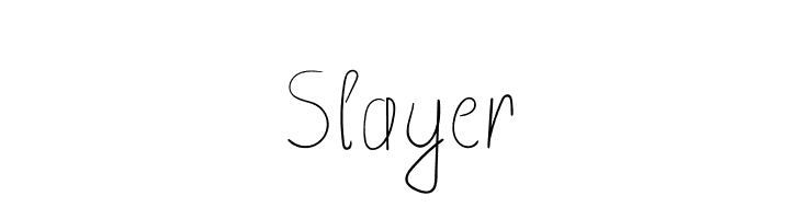 Slayer  font caratteri gratis