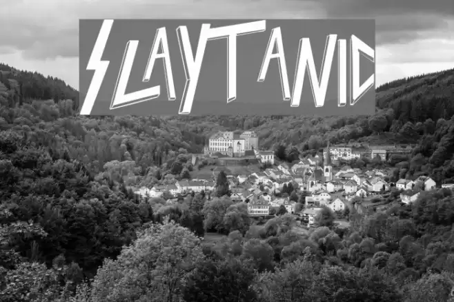 Slaytanic Font examples