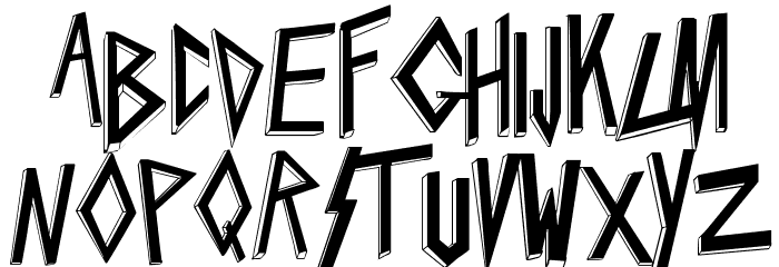 Slaytanic Font LOWERCASE