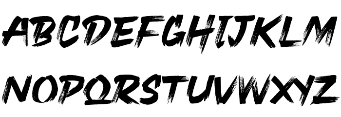 Slaztone フォント 大文字
