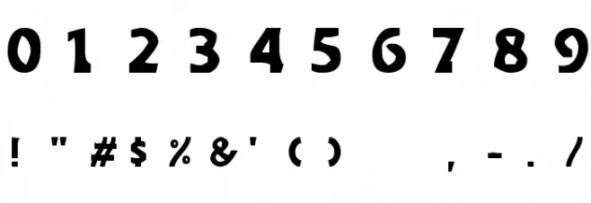 Sledge フォント その他の文字