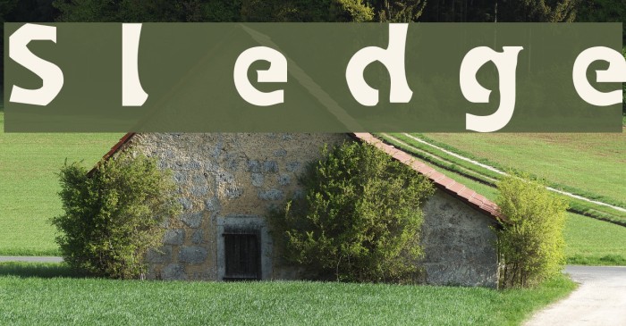Sledge Font examples