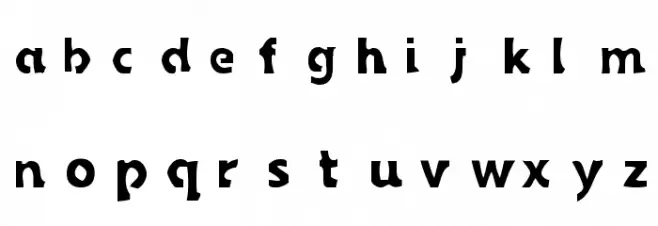 Sledge Font LOWERCASE