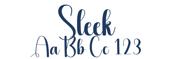 Sleek Font Preview