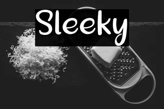 Sleeky Font examples