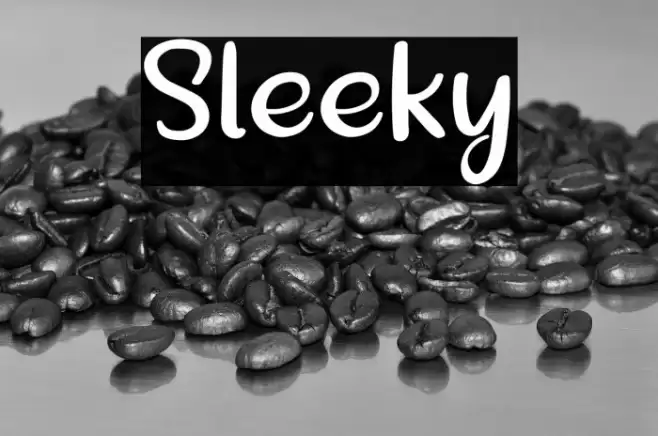Sleeky Font examples