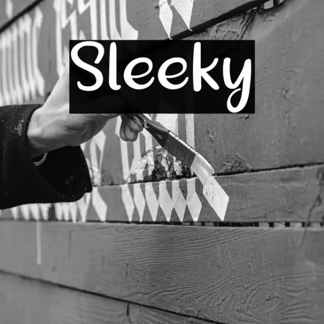 Sleeky Font examples