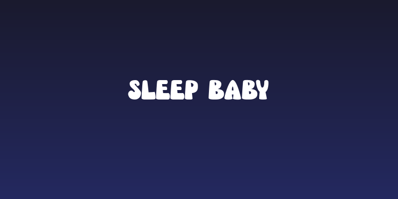 Sleep Baby Social Header