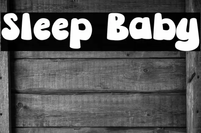 Sleep Baby Font examples