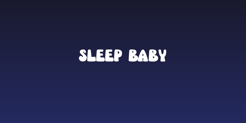 Sleep Baby Social Header