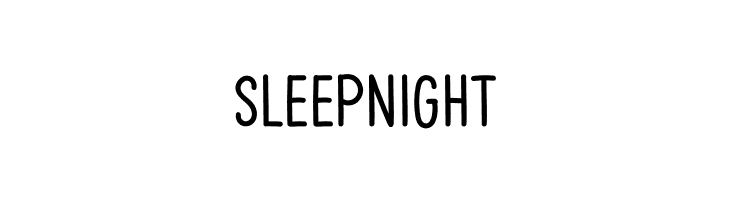 Sleep Night फ़ॉन्ट