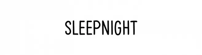 Sleep Night  Fuentes Gratis Descargar