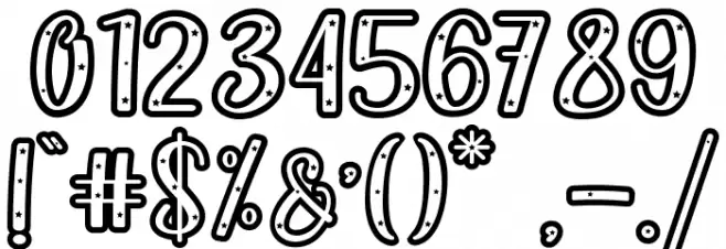 Sleep Well Font OTHER CHARS