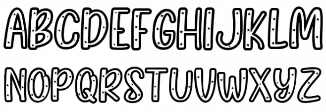 Sleep Well Font UPPERCASE
