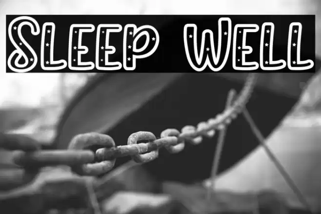 Sleep Well Font examples