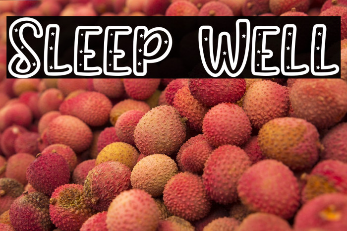 Sleep Well Example 2