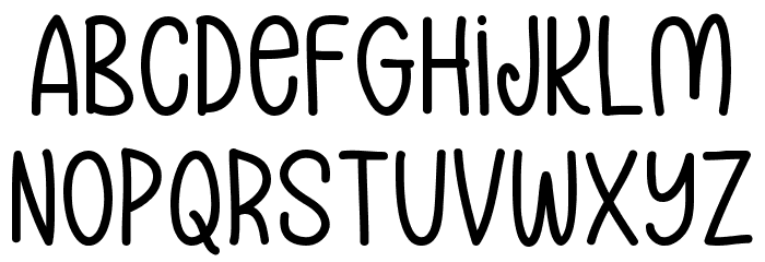 Sleeping Baby Panda Font LOWERCASE