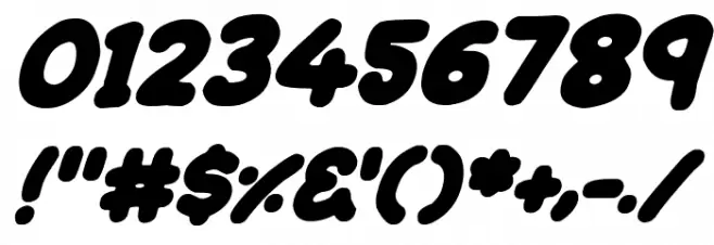 Sleeping Italic Font OTHER CHARS