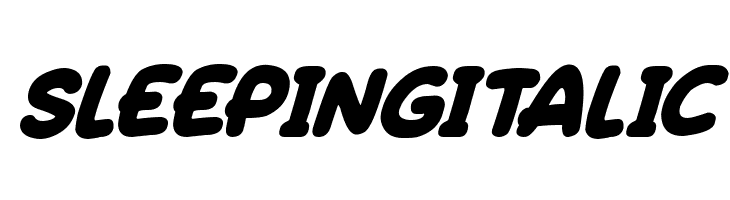 Sleeping Italic Fuentes