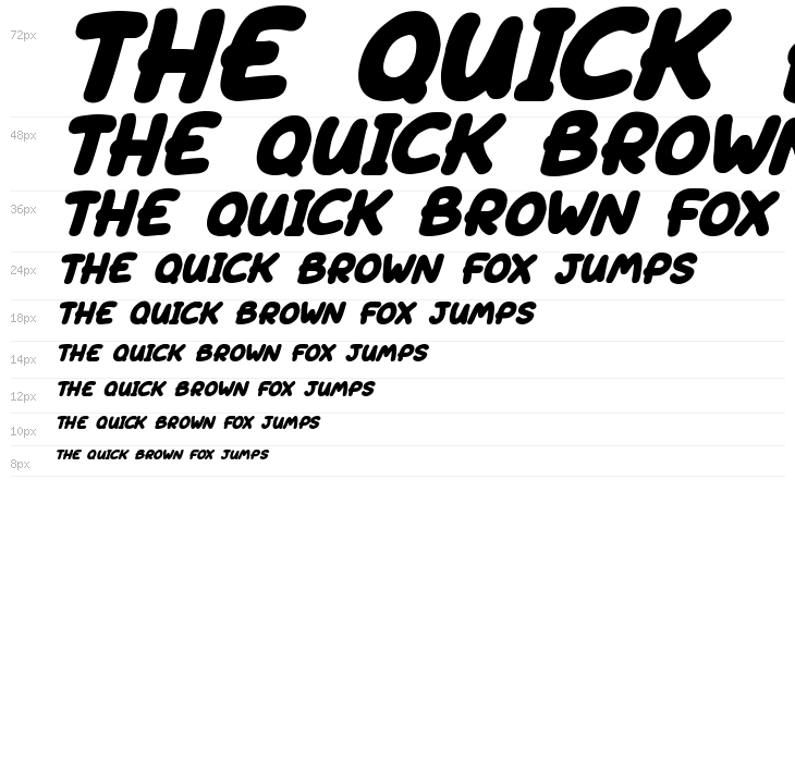 Sleeping Italic Waterfall