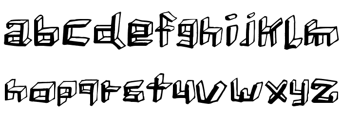 Sleeping in Lecture Font LOWERCASE